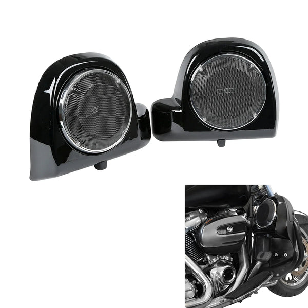 6.5" Speaker Pod Box Grills Lower Vented Fairing Fit For Harley Touring 14-2023
