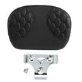 Black Passenger Sissy Bar Backrest Pad Fit For Harley Electra Street Road Glide