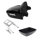 King Trunk Luggage Backrest Two-Up Mount Rack Fit For Harley Sport Glide 2018-21