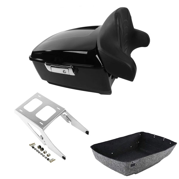King Trunk Luggage Backrest Two-Up Mount Rack Fit For Harley Sport Glide 2018-21