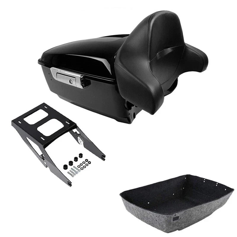 King Trunk Mount Rack Backrest Fit For Harley Sport Glide 2018-21