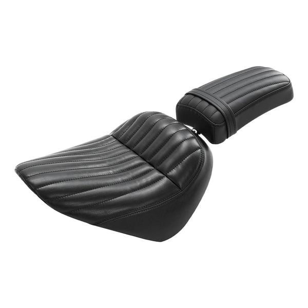Driver & Passenger Pillion Seat Fit For Harley Softail Street Bob Standard 18-25