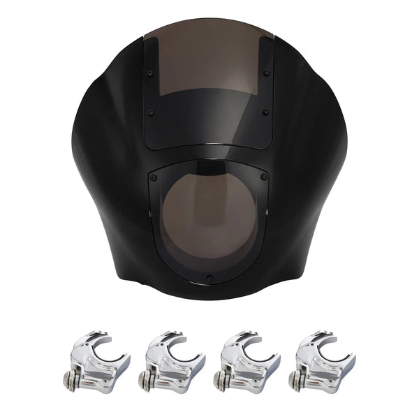 Quarter Fairing Smoked Windshield 39mm Clamps Fit For Harley Sportster XL Dyna