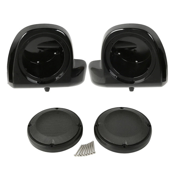 6.5" Lower Vented Fairing Speaker Pods Grills Fit For Harley Touring 2014-2024
