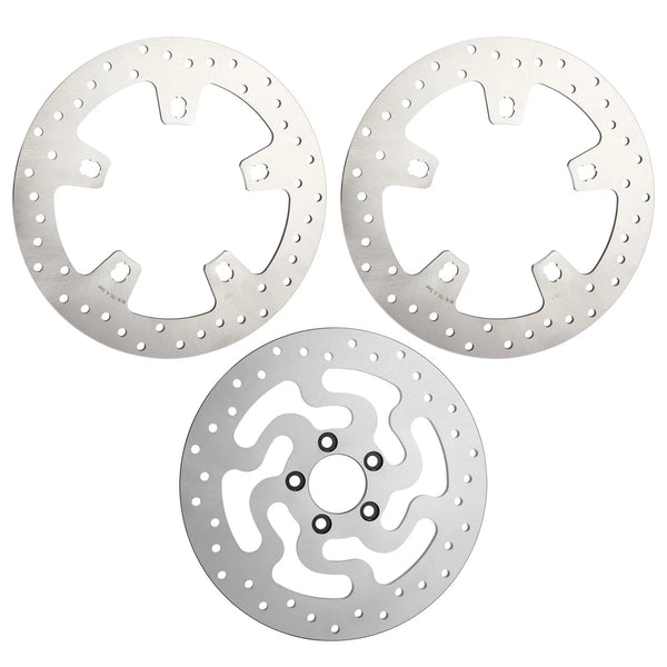 11.8" Front Left Right & Rear Brake Disc Rotors Fit For Harley Touring 2014-2024