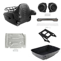 King Trunk Pad Mount Rack Tail Light Speakers Plate Fit For Harley Touring 14-26