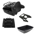 Black King Trunk Backrest Mount Rack Plate Fit For Harley Street Glide 2014-2026