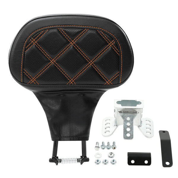 Front Driver Backrest Pad Fit For Harley Touring Cvo Street Road Glide 2009-2023