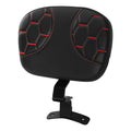 Driver Rider Backrest Pad Fit For Harley Electra Street Glide 2009-23 Black+Red
