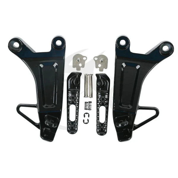 Rear Passenger Footpegs Peg Bracket Fit For Honda CBR600RR 2003-2004 03 04 Black