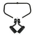 Black Engine Guard Highway Crash Bar Footpegs Fit For Harley Road King 1997-2008