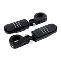 Matte Black 1-1/4" Engine Guard Foot Pegs Mount Fit For Harley Touring Softail