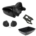 King Trunk Luggage Mount Rack Speakers Backrest Fit For Harley Touring 2014-2026