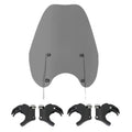Smoke Windshield Windscreen & 49mm Clamps Fit For Harley Dyna Street Bob 06-17