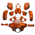 Fairing Body Work Fit For Harley Street Glide 14-Up Scorched Orange/Black Denim