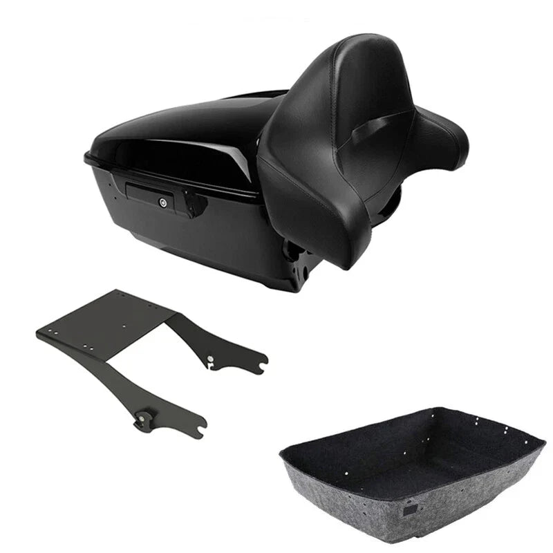King Trunk Backrest Mount Rack Fit For Harley Touring 97-08