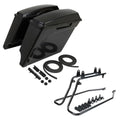 Unpainted 5" Stretched Saddlebag Conversion Bracket Fit For Harley Softail 86-17