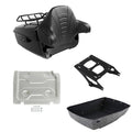King Tour Trunk Backrest Pad Mount Rack Plate Fit For Harley Electra Glide 14-26