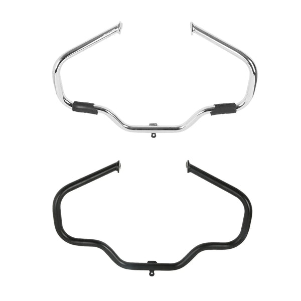 Mustache Engine Crash Guard Bar Fit For Harley Road King Flhr 09-24 Chrome/Black