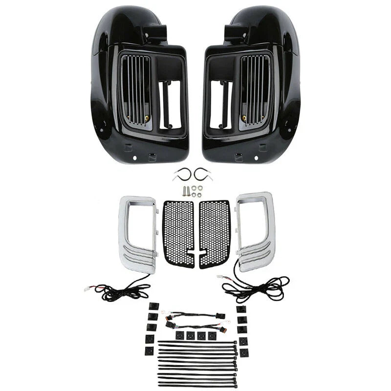 Lower Vented Fairing Water-Cooled Signal Light Fit For Harley Road Glide 14-2024