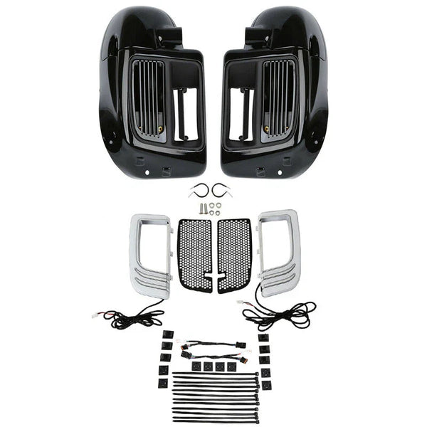 Lower Vented Fairing Water-Cooled Signal Light Fit For Harley Road Glide 14-2024