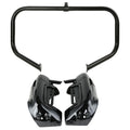 Black Lower Vented Leg Fairing & Guard Bar Fit For Harley Road King Glide 09-13