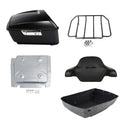 King Trunk Backrest Pad Luggage Rack Plate Fit For Harley Touring Models 14-2026