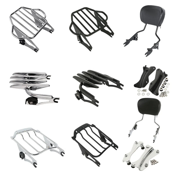 Sissy Bar Backrest Luggage Rack Docking Hardware Fit For Harley Touring 14-2025