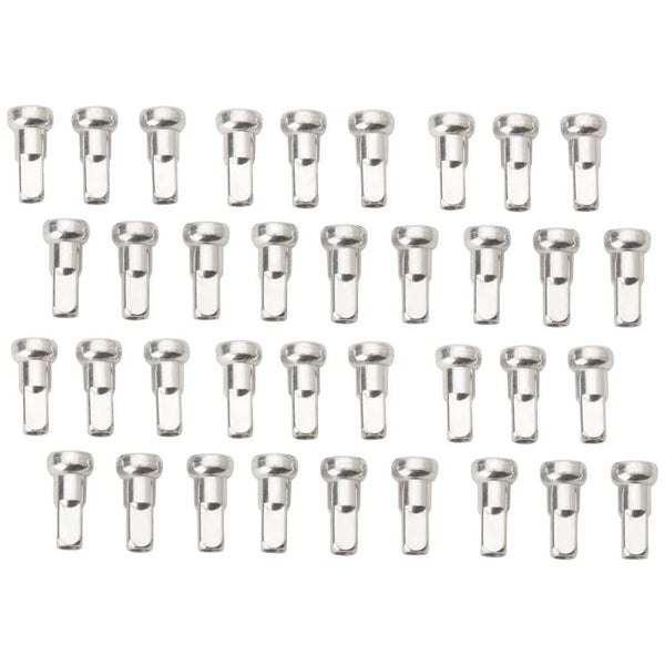 Tusk NPK-Q3-SL19e9-790ea6 Impact Wheel Replacement Spoke Nipple Kit Front Silver