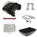 King Trunk Backrest Rack Speakers Light Mount Plate Fit For Harley Touring 14-26
