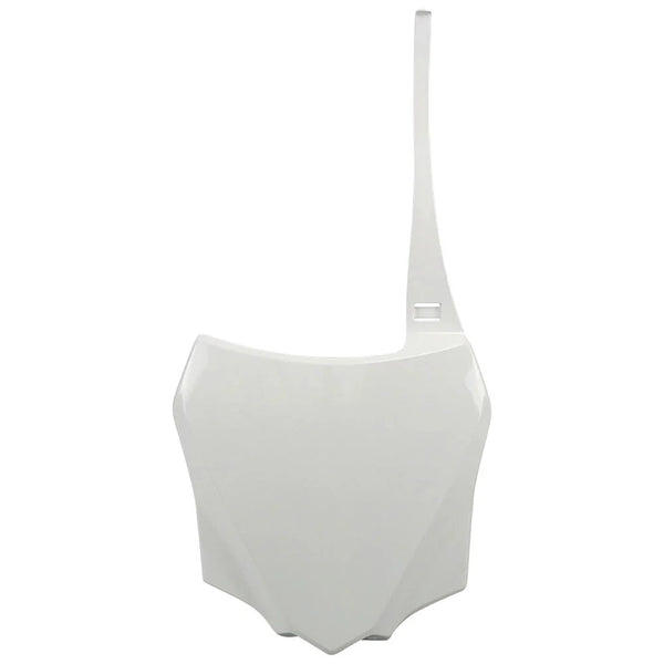UFO Front Number Plate White For Kawasaki KX85 2014-2025