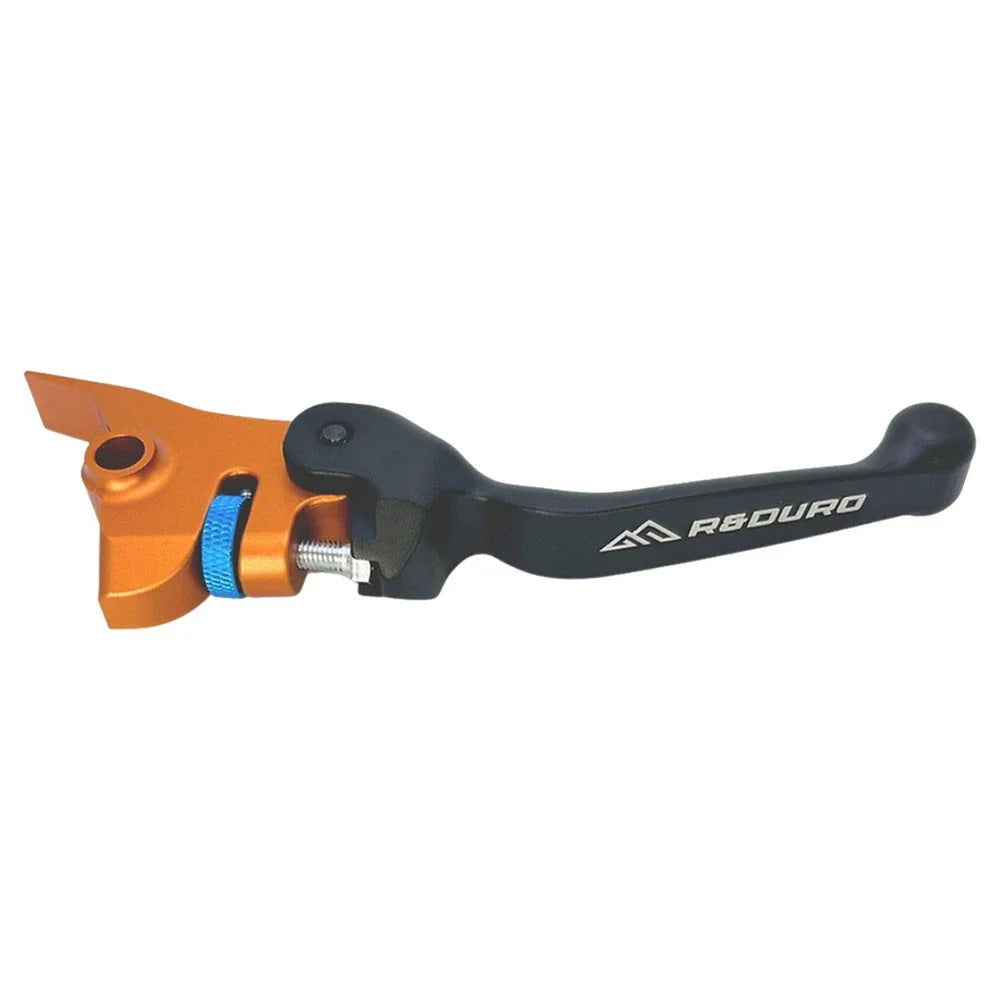R&Duro RND-LVR-BRB-ORGb195-1a7b88 Folding Brake Lever Brembo Compatible Orange