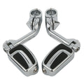 1-1/4'' Long Angled Highway Engine Guard Foot Pegs Mount Fit For Harley Touring