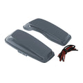 Hard Saddlebag Lids Fit For Harley Road King Street Glide 14-24 18 Gunship Gray