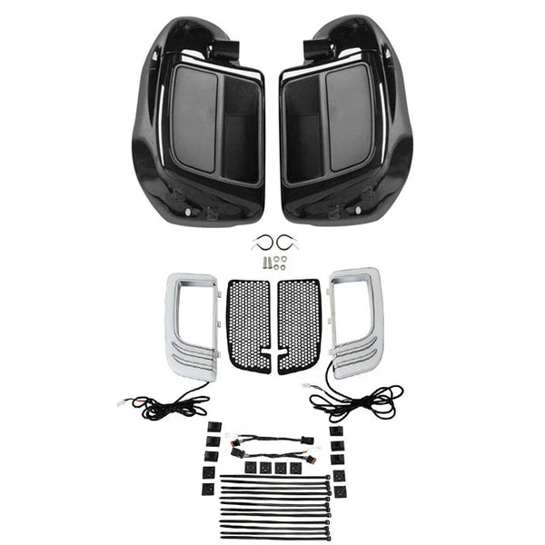 Lower Vented Fairings Speaker Pods Signal Light Fit For Harley Touring 2014-2023