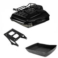 Chopped Trunk Backrest Rack Lamp Mount Fit For Harley Street Road Glide 2014-26