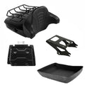 Chopped Trunk Backrest Pad Mount Rack Fit For Harley Cvo Street Glide 2014-2026