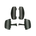 Black Driver & Passenger Floorboard Footboard Fit For Harley Electra Glide 93-25