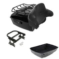 King Trunk Backrest 2-Up Mount Fit For Harley Touring Electra Glide 97-08