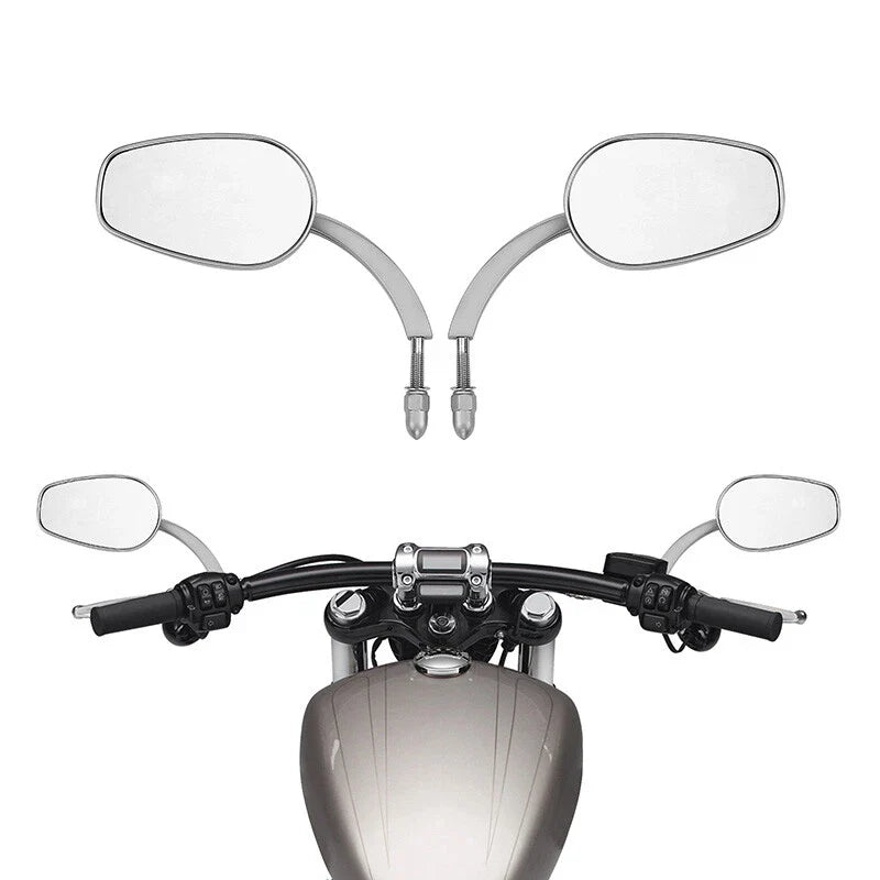 8mm Rear View Mirrors Fit For Harley Touring Road King Dyna Softail Sportster XL