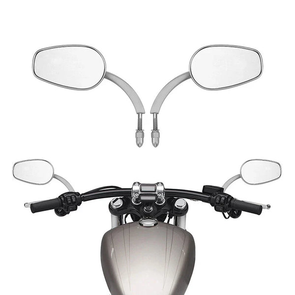 8mm Rear View Mirrors Fit For Harley Touring Road King Dyna Softail Sportster XL