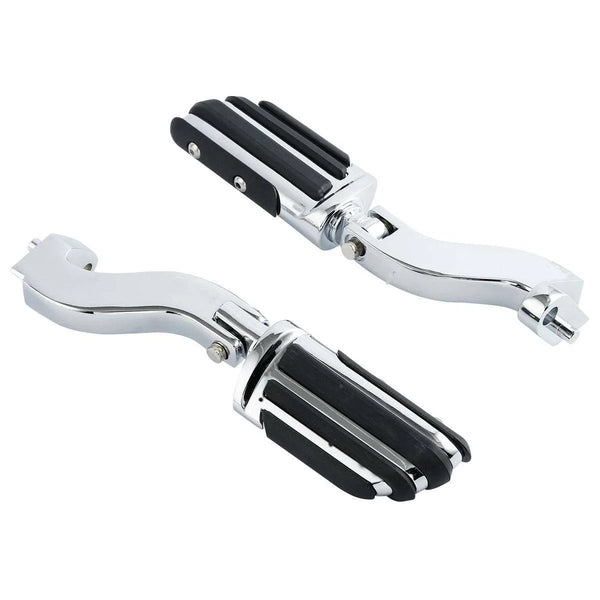 Passenger Pair Footpegs & Bracket Fit For Harley Touring Road King Glide 93-25