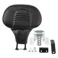 Black Driver Rider Backrest Pad Fit For Harley Touring Electra Road Glide 09-25