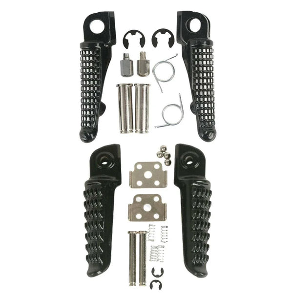 Front Rear Driver Passenger Footpegs Footrest Fit For Kawasaki Ninja ZX10R 04-13