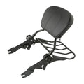 Black Backrest Sissy Bar Luggage Rack Fit For Harley Road Street Glide 2009-2025