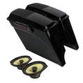 5" Stretched Hard Saddlebags w/ 6X9'' Speaker Fit For Harley Touring Glide 93-13