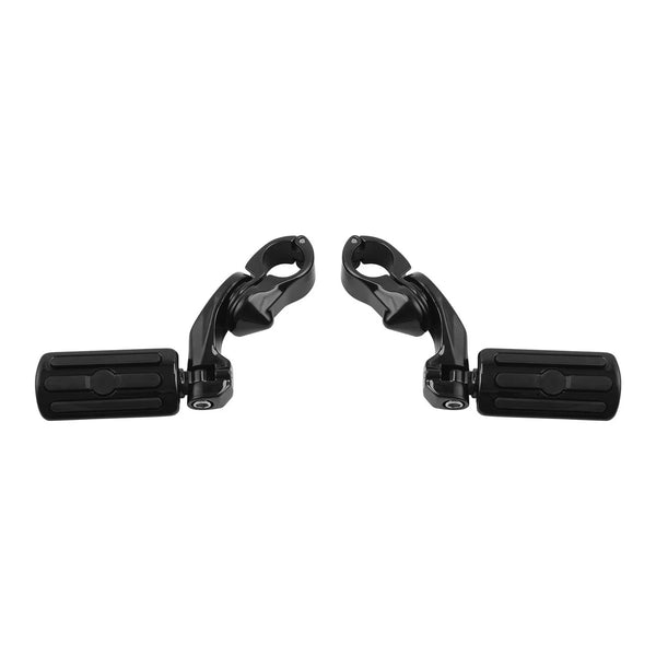 Black 1.25" 1 1/4" Highway Foot Peg For Harley Touring Road Electra Street Glide