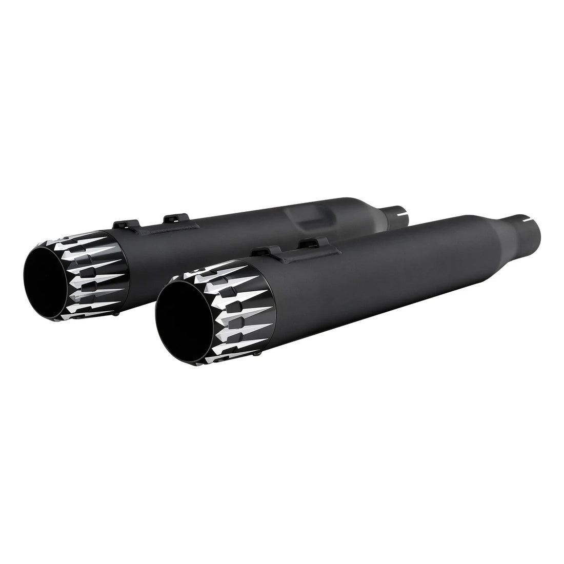 4" Slip on Straight Mufflers Exhaust Fit For Harley Touring 17-2025 Matte Black