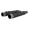 4" Slip on Straight Mufflers Exhaust Fit For Harley Touring 17-2025 Matte Black