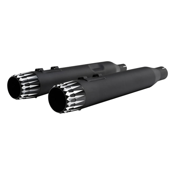 4" Slip on Straight Mufflers Exhaust Fit For Harley Touring 17-2025 Matte Black